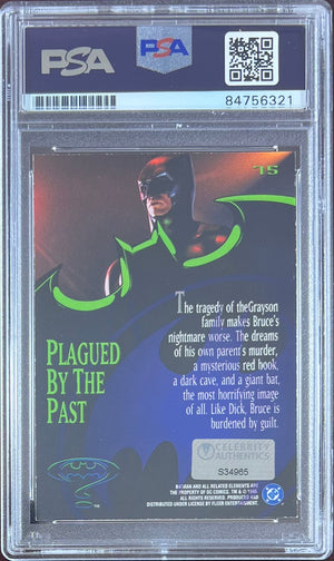 Val Kilmer autographed 1995 Fleer #75 Batman Forever card PSA Encap DC Comics