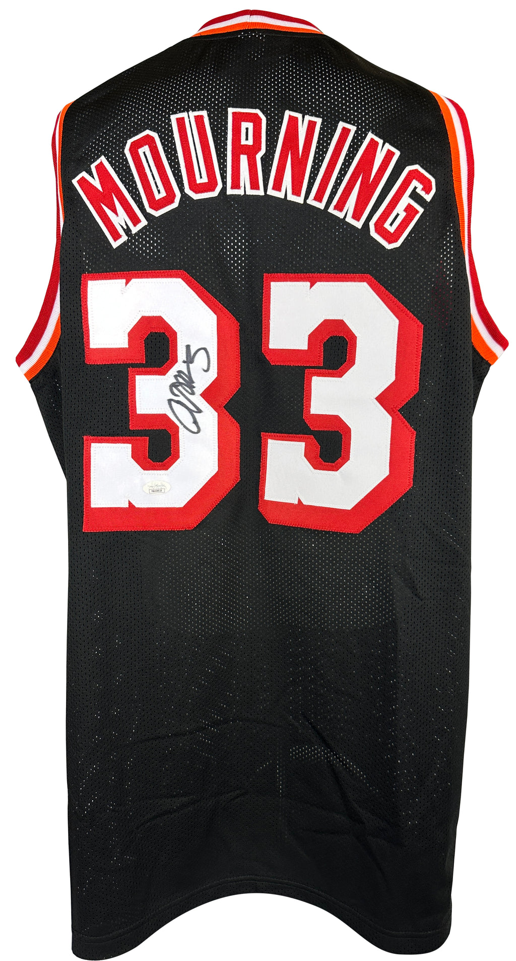 Alonzo Mourning autographed signed jersey NBA Miami Heat JSA COA