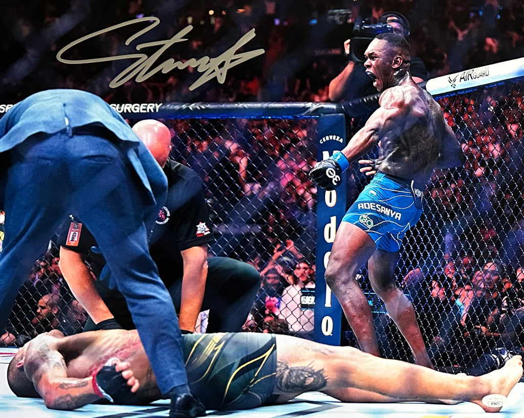 Israel Adesanya autographed 16x20 photo UFC JSA COA Style Bender