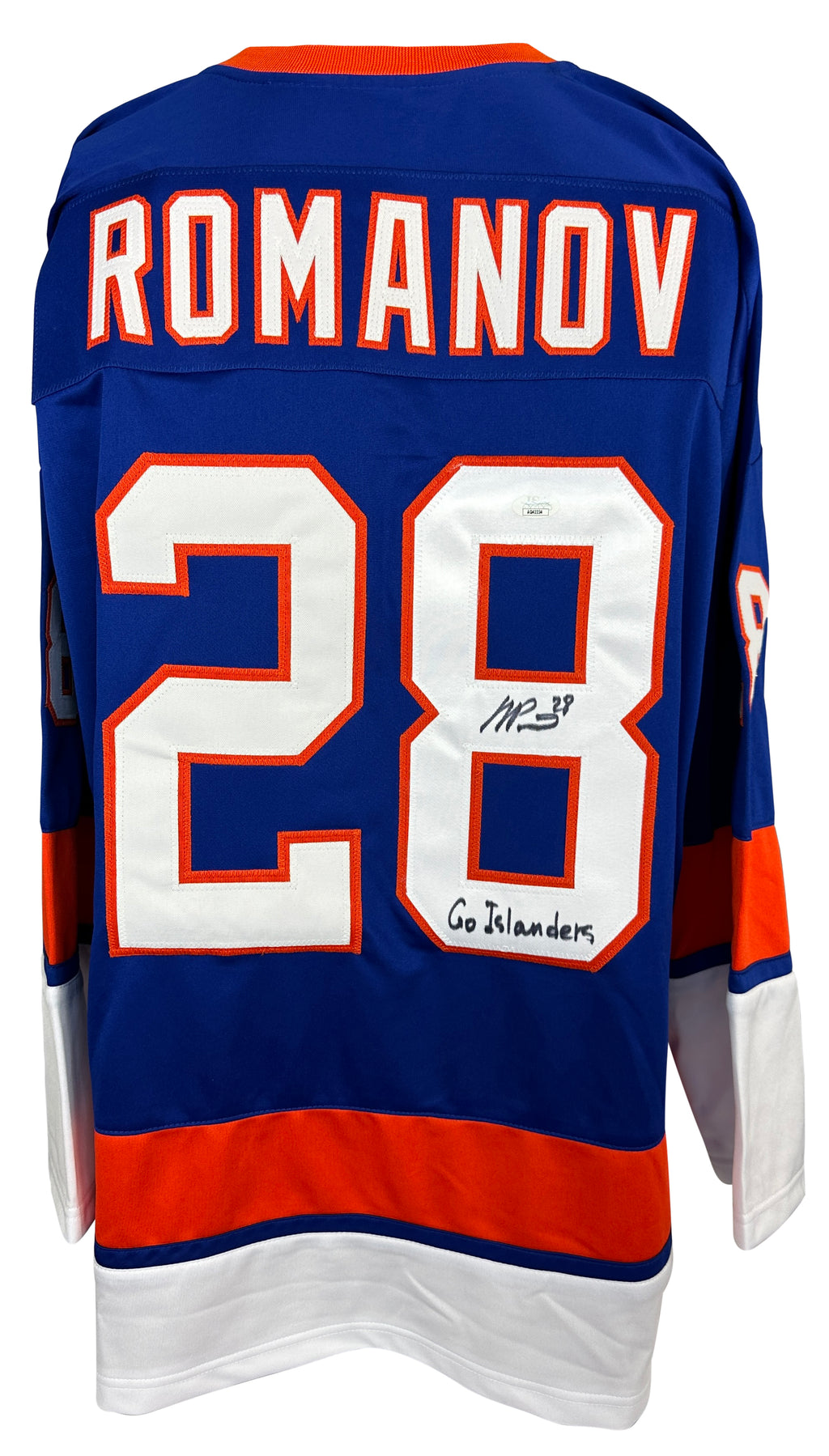 Alexander Romanov signed inscribed jersey autographed New York Islanders JSA COA