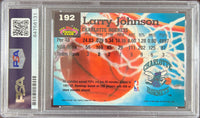 Larry Johnson auto 1992 Topps #192 card Charlotte Hornets PSA Encapsulated