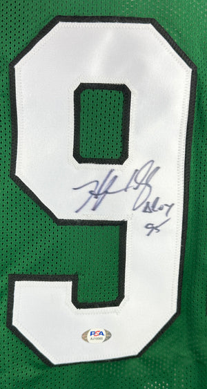 Hugh Douglas autographed signed inscribed jersey Green Pro Style PSA COA