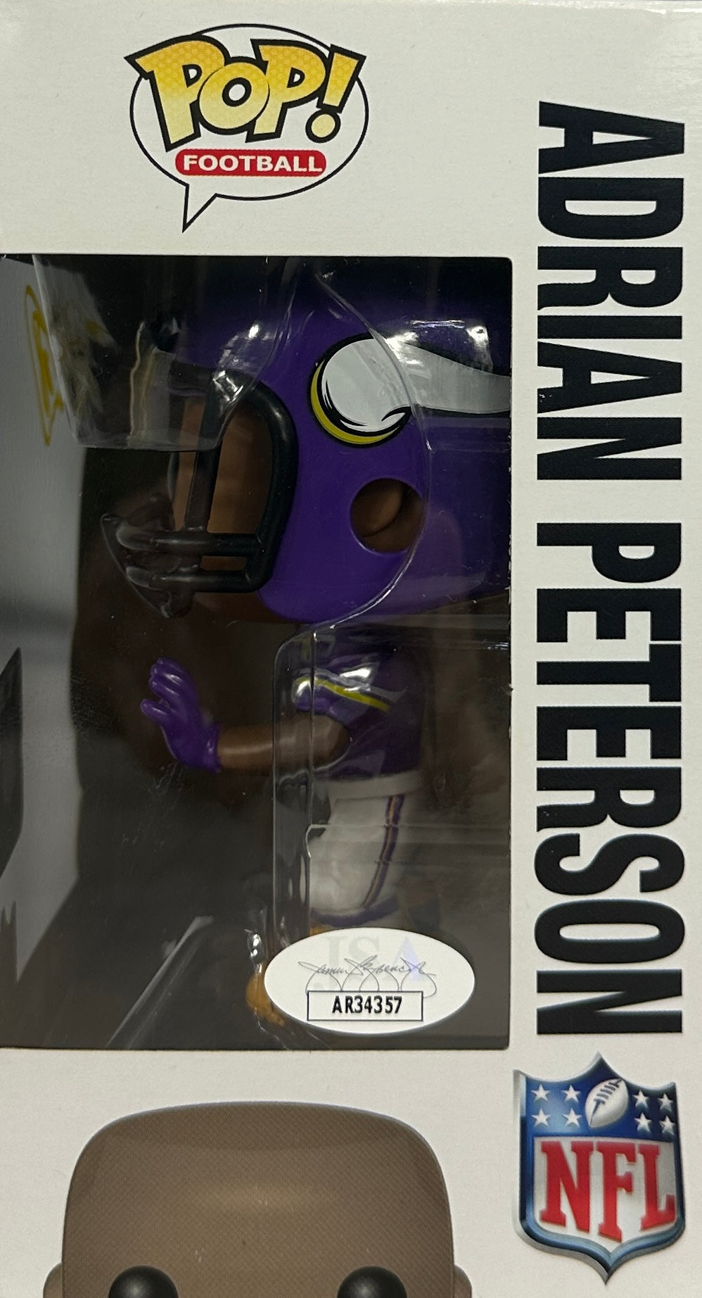 Adrian Peterson autographed signed funko #15 NFL Minnesota Vikings JSA COA