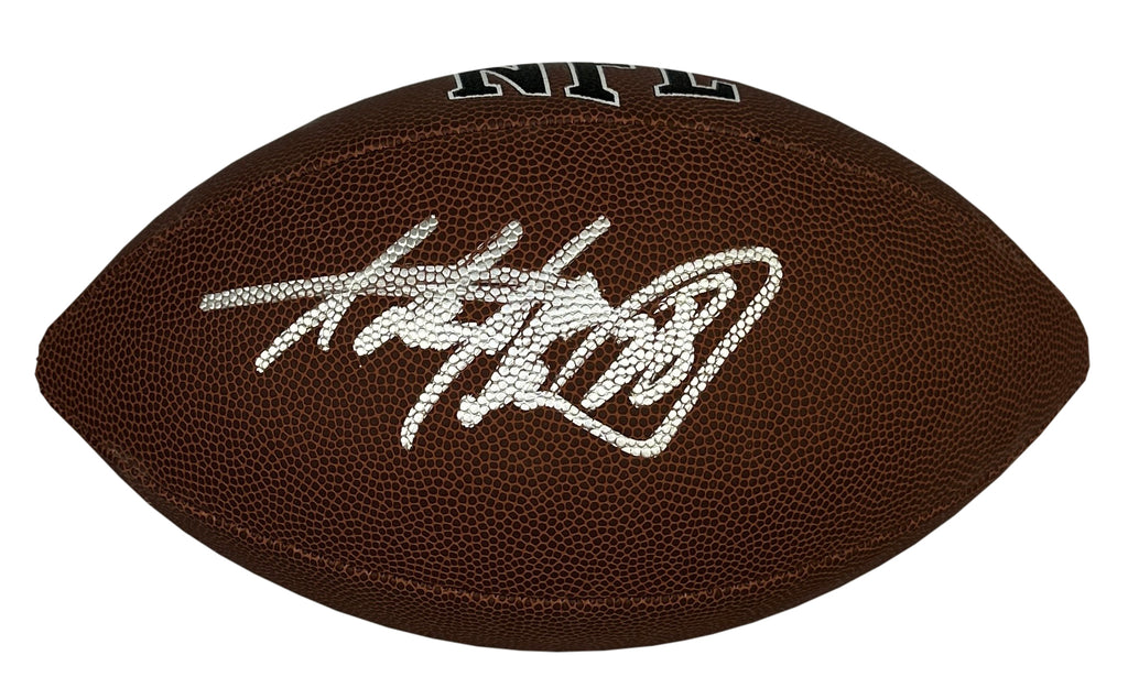 Adrian Peterson autographed signed football NFL Minnesota Vikings JSA COA