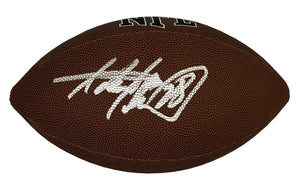 Adrian Peterson autographed signed football NFL Minnesota Vikings JSA COA