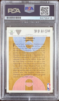Tom Chambers auto 1991 Upper Deck #56 card Phoenix Suns PSA Encapsulated