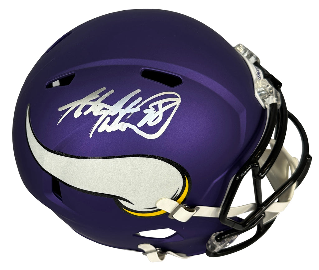 Adrian Peterson autographed signed helmet NFL Minnesota Vikings JSA COA