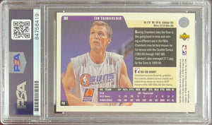 Tom Chambers auto 1998 Upper Deck #308 card Phoenix Suns PSA Encapsulated