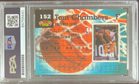 Tom Chambers auto 1992 Topps Stadium Club #152 card Phoenix Suns PSA Encapsulate