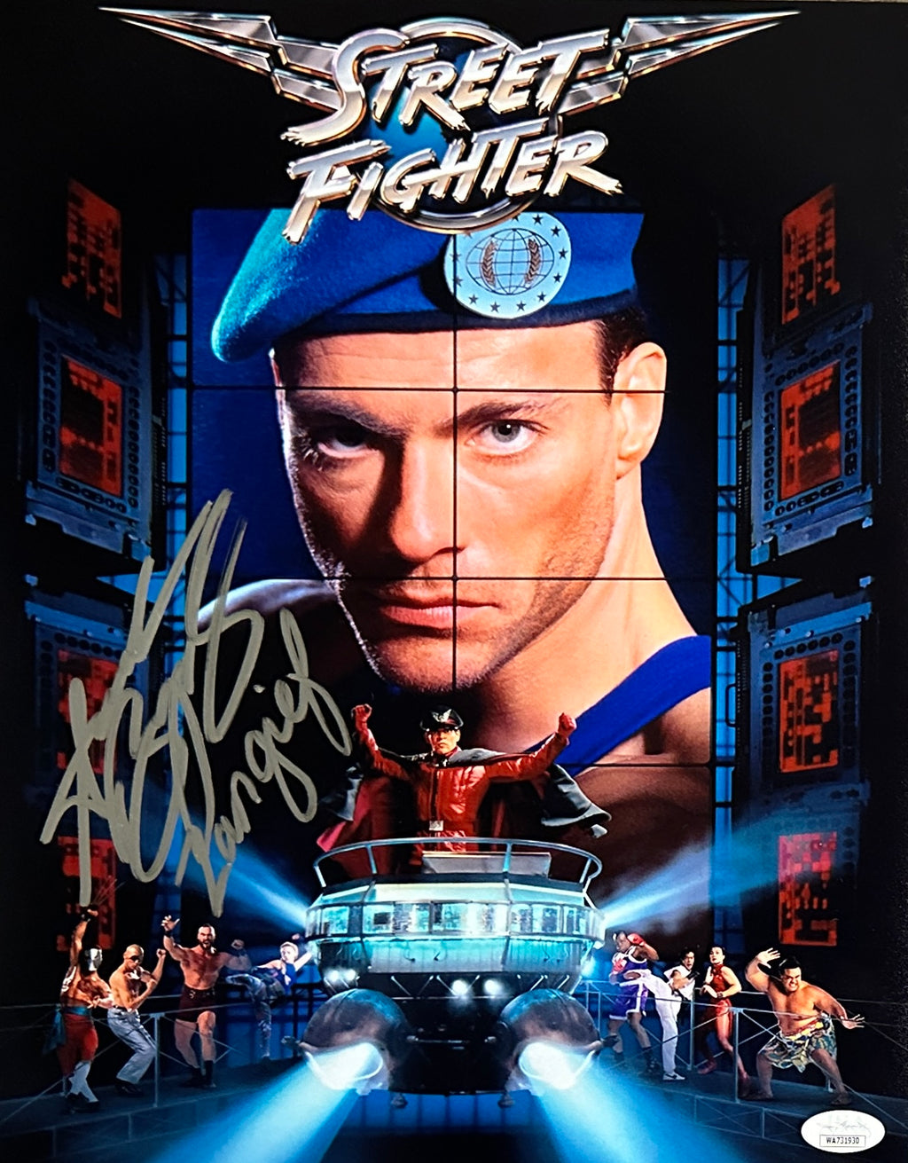 Andrew Bryniarski signed inscribed 11x14 photo Street Fighter JSA COA Zangief