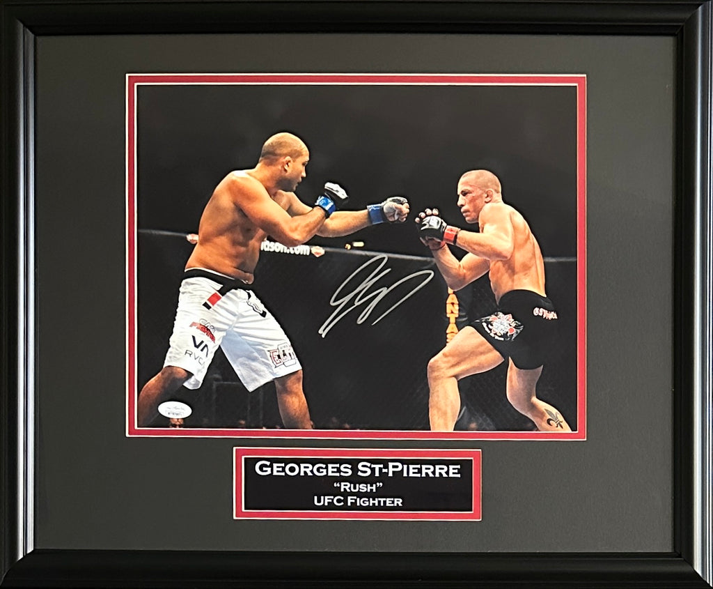 Georges St-Pierre autographed signed framed 11x14 photo UFC JSA COA