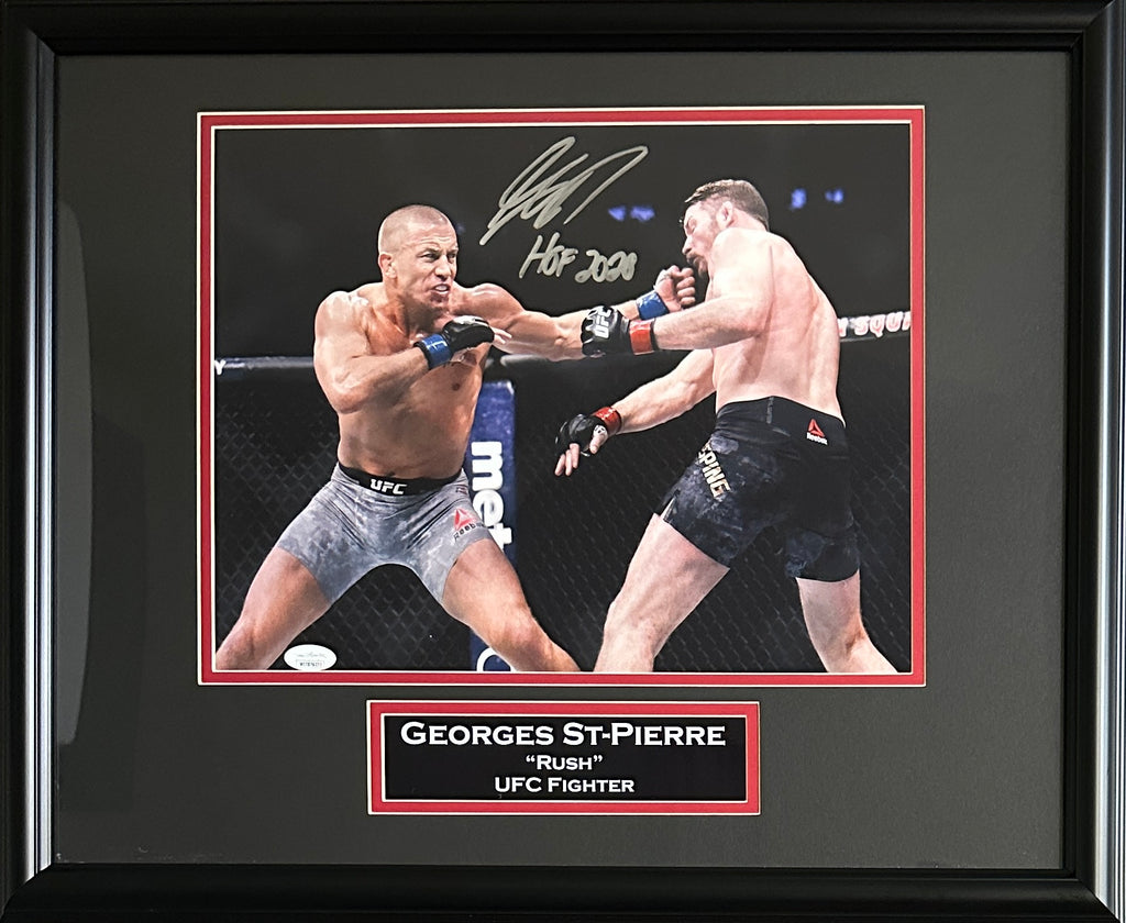 Georges St-Pierre autographed signed inscribed framed 11x14 photo UFC JSA COA