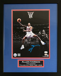 Allen Iverson autographed signed framed11x14 photo Philadelphia 76ers NBA JSA