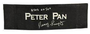 Jeremy Sumpter signed inscribed Peter Pan movie set used seat back JSA COA