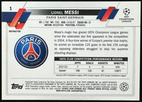 Lionel Messi Topps Chrome Silver #1 2023 UEFA PSG