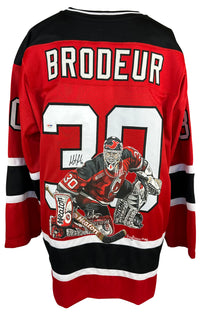 Martin Brodeur autographed signed hand painted jersey NHL New Jersey Devils PSA