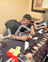 Max Holloway autographed signed 8x10 photo UFC Blessed JSA COA Justin Gaethje