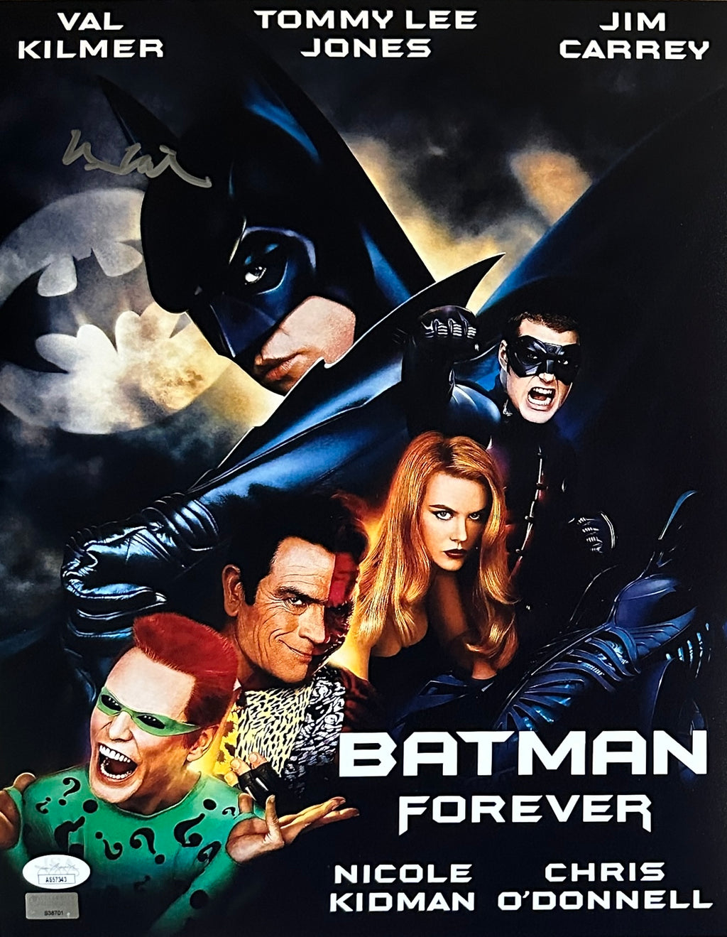 Val Kilmer autographed signed 11x14 photo Batman Forever JSA COA Top Gun