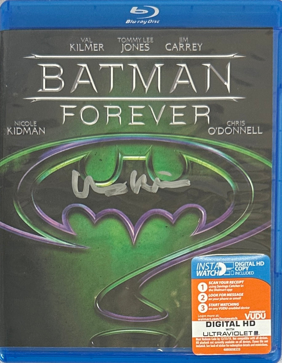 Val Kilmer autographed signed Batman Forever DVD cover JSA COA