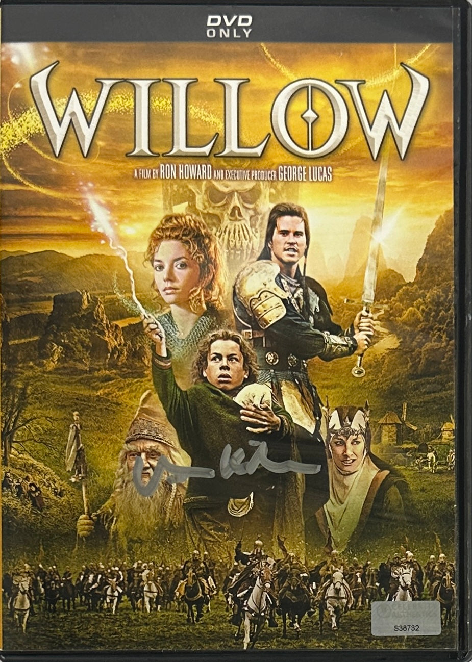 Val Kilmer autographed signed Willow DVD cover JSA COA