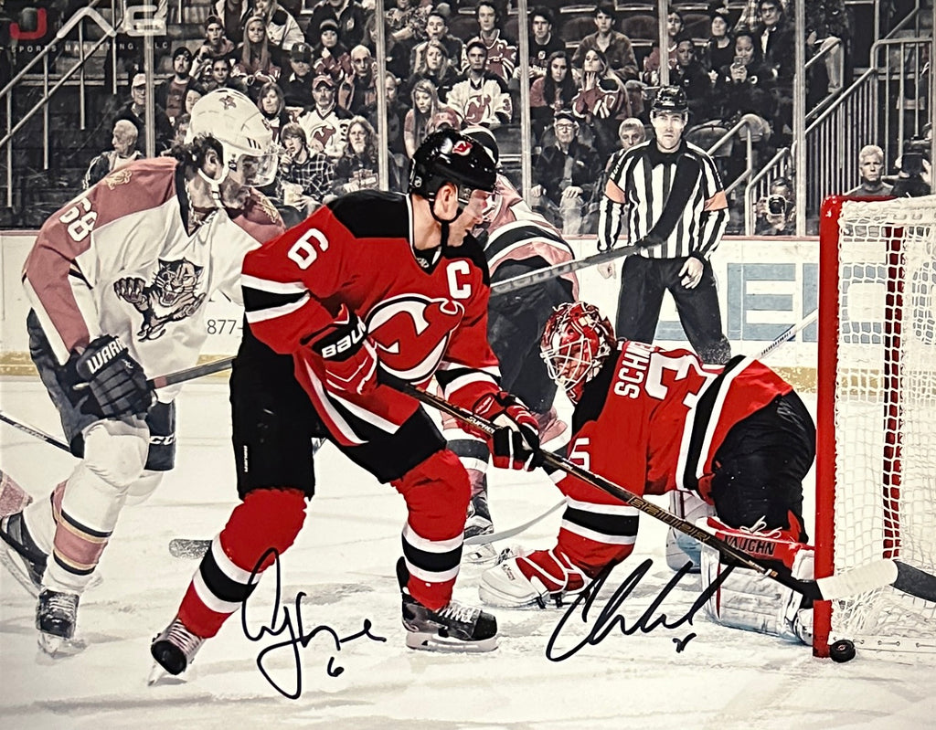 Andy Greene & Cory Schneider signed 11x14 photo NHL New Jersey Devils JAG COA