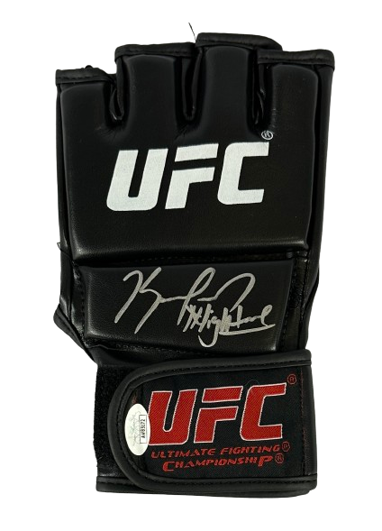 Kamaru Usman autographed signed inscribed glove UFC JSA COA Nigerian Nightmare