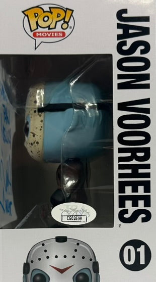 Ari Lehman signed inscribed Funko Pop #01 Friday The 13th JSA COA Jason Voorhees