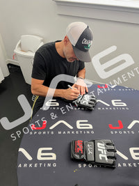 Jon Anik autographed signed glove UFC JSA COA Daniel Cormier