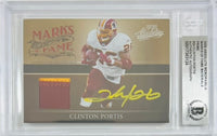 Clinton Portis auto signed Donruss 2005 #23/50 Washington Commanders BAS