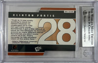 Clinton Portis autographed signed PressPass #13 Miami Hurricanes BAS Encap RC