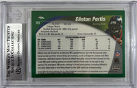 Clinton Portis autographed signed topps 2002 #181 Denver Broncos BAS Encap RC