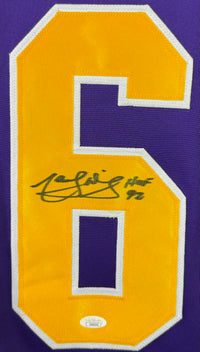 MARCEL DIONNE AUTOGRAPHED SIGNED INSCRIBED PURPLE PRO STYLE JERSEY JSA COA
