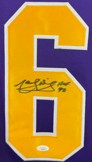 MARCEL DIONNE AUTOGRAPHED SIGNED INSCRIBED PURPLE PRO STYLE JERSEY JSA COA