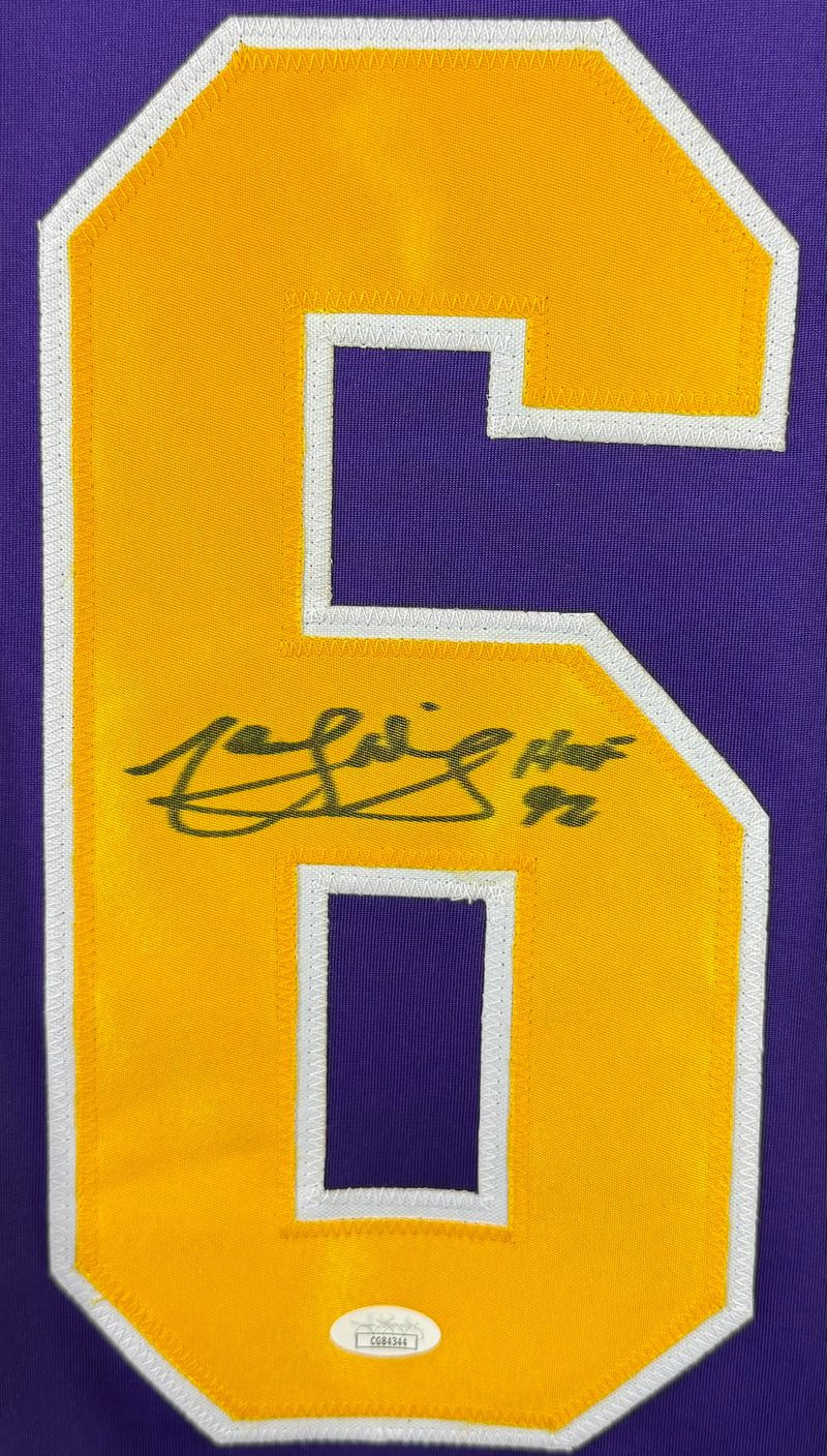MARCEL DIONNE AUTOGRAPHED SIGNED INSCRIBED PURPLE PRO STYLE JERSEY JSA COA