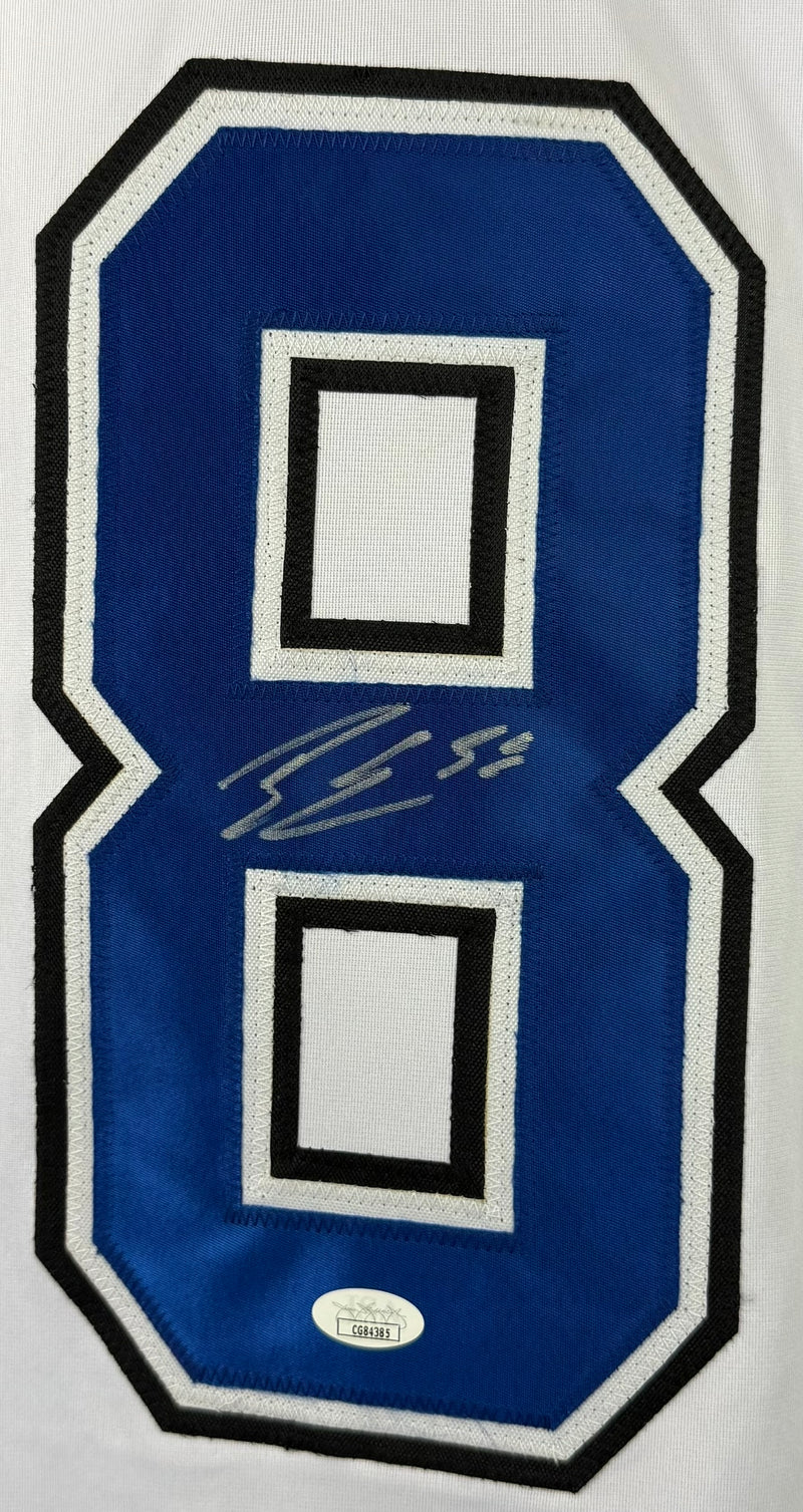 BRANDON HAGEL AUTOGRAPHED SIGNED CUSTOM WHITE PRO STYLE JERSEY JSA COA