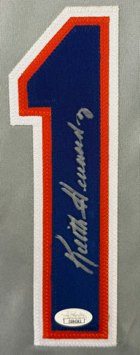 KEITH HERNANDEZ AUTOGRAPHED SIGNED CUSTOM GREY PRO STYLE JERSEY