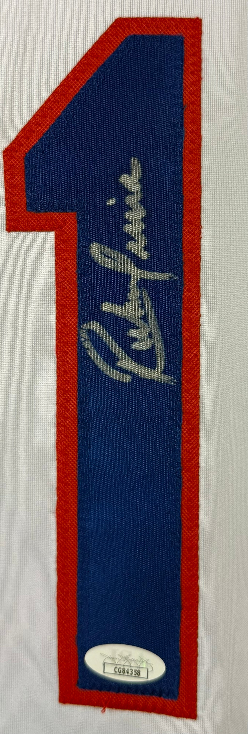 RUBEN SIERRA AUTOGRAPHED SIGNED CUSTOME GREY PRO STYLE JERSEY JSA COA