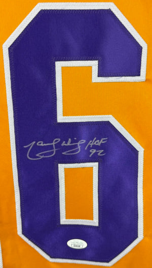 MARCEL DIONNE AUTOGRAPHED SIGNED INSCRIBED YELLOW PRO STYLE JERSEY JSA COA