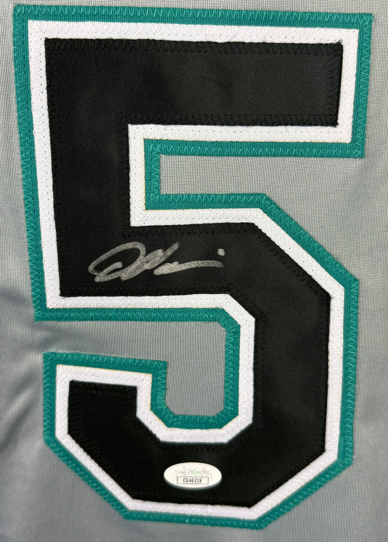 DONTRELLE WILLIS AUTOGRAPHED SIGNED CUSTOM GREY PRO STYLE JERSEY JSA COA