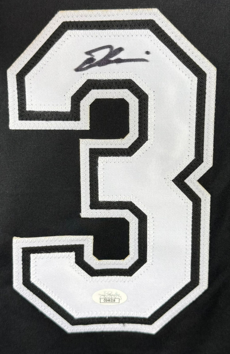 DONTRELLE WILLIS AUTOGRAPHED SIGNED CUSTOM BLACK PRO STYLE JERSEY JSA COA