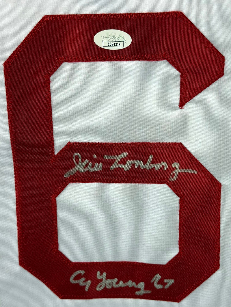 JIM LONGBORG AUTOGRAPHED SIGNED INSCRIBED CUSTOM WHITE PRO STYLE JERSEY JSA COA