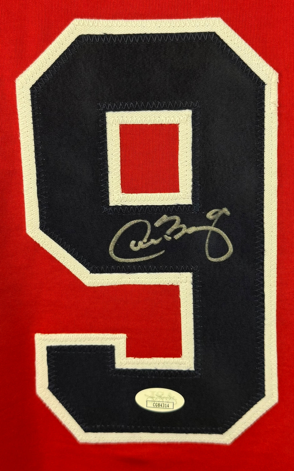 CARLOS BAERGA AUTOGRAPHED SIGNED CUSTOM PRO RED STYLE JERSEY JSA COA