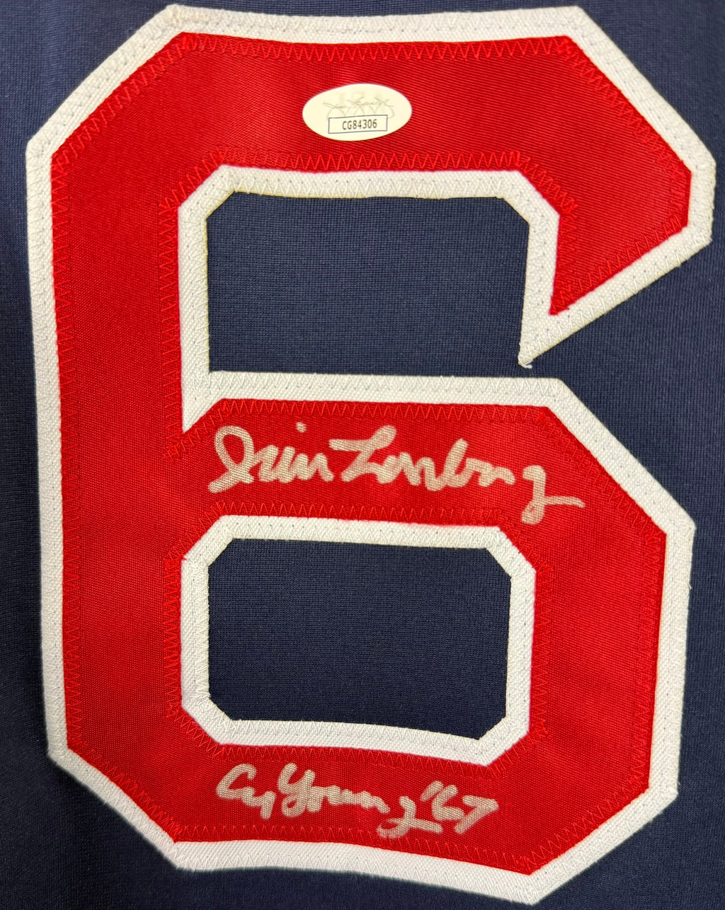 JIM LONGBORG AUTOGRAPHED SIGNED INSCRIBED CUSTOM WHITE PRO STYLE JERSEY JSA COA