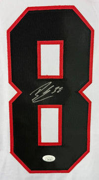 BRANDON HAGEL AUTOGRAPHED SIGNED CUSTOM WHITE PRO STYLE JERSEY JSA COA