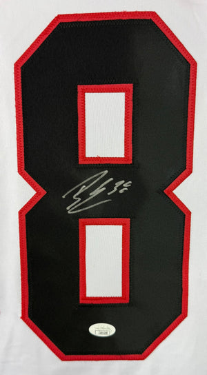 BRANDON HAGEL AUTOGRAPHED SIGNED CUSTOM WHITE PRO STYLE JERSEY JSA COA