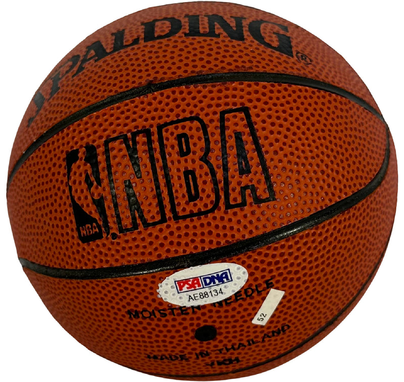 Damon Stoudamire signed authentic mini basketball Portland Trail Blazers PSA COA