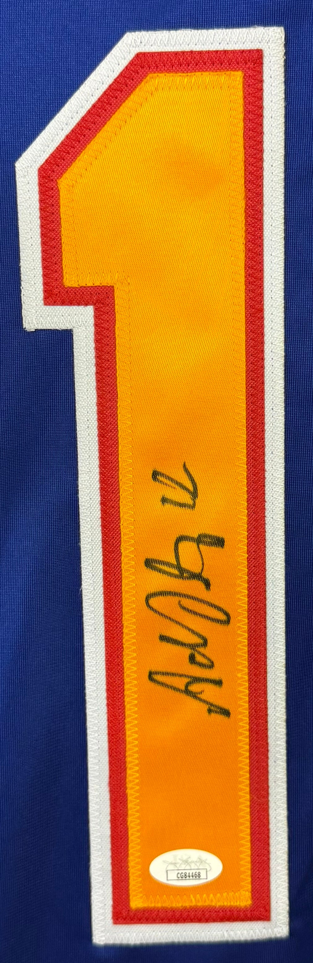 ADAM OATES AUTOGRAPHED SIGNED CUSTOM BLUE PRO STYLE JERSEY JSA COA
