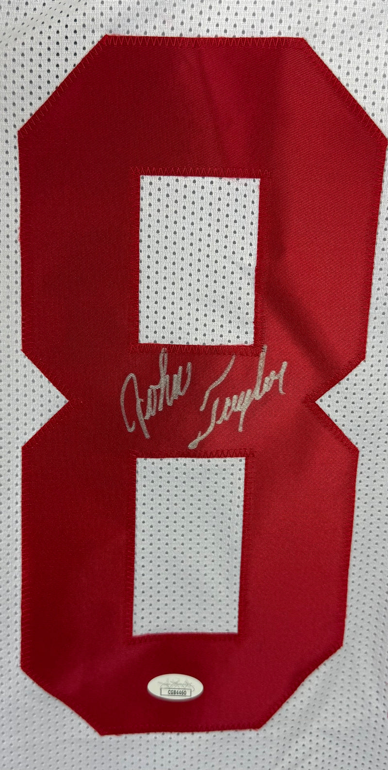 JOHN TAYLOR AUTOGRAPHED SIGNED CUSTOM WHITE PRO STYLE JERSERY JSA COA