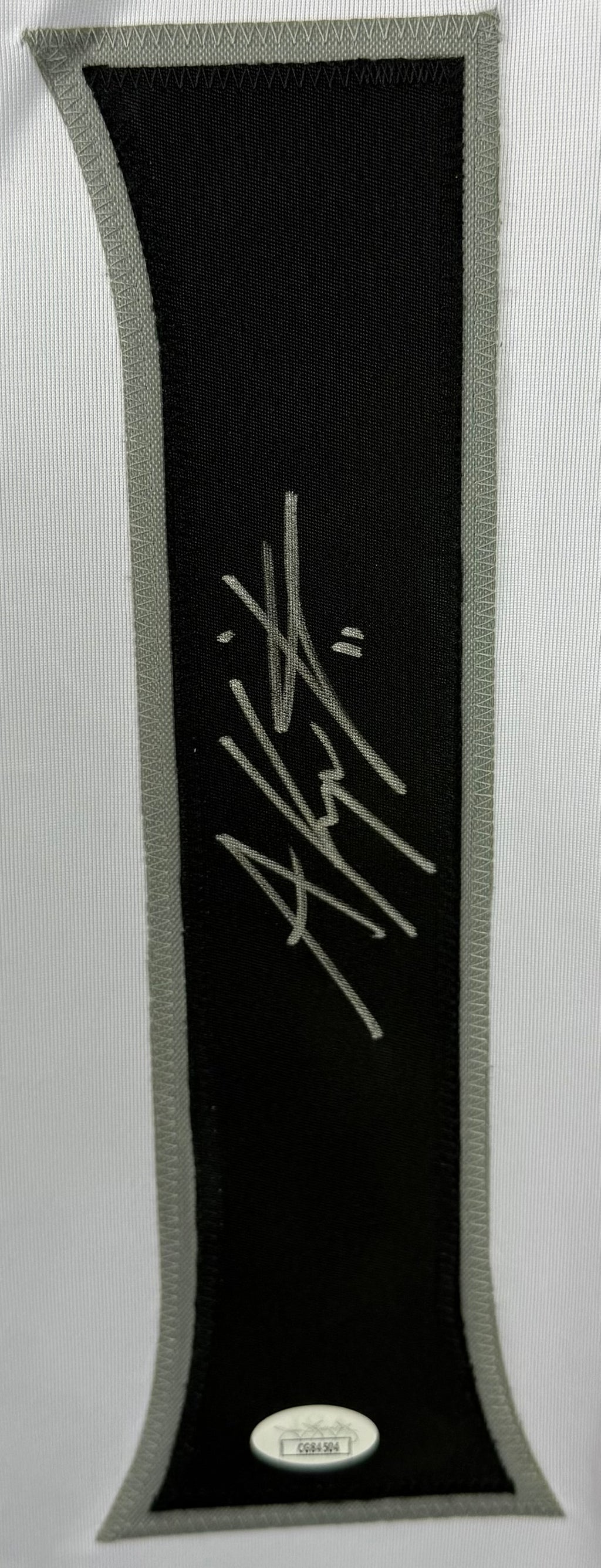 ANZE KOPITAR AUTOGRAPHED SIGNED CUSTOM WHITE PRO STYLE JERSEY JSA COA