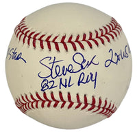 Steve Sax autographed signed inscribed baseball Los Angeles Dodger PSA Yankees